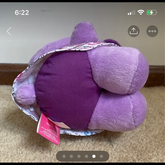 HELLO KITTY PURPLE PLUSH - Picture 5 of 6